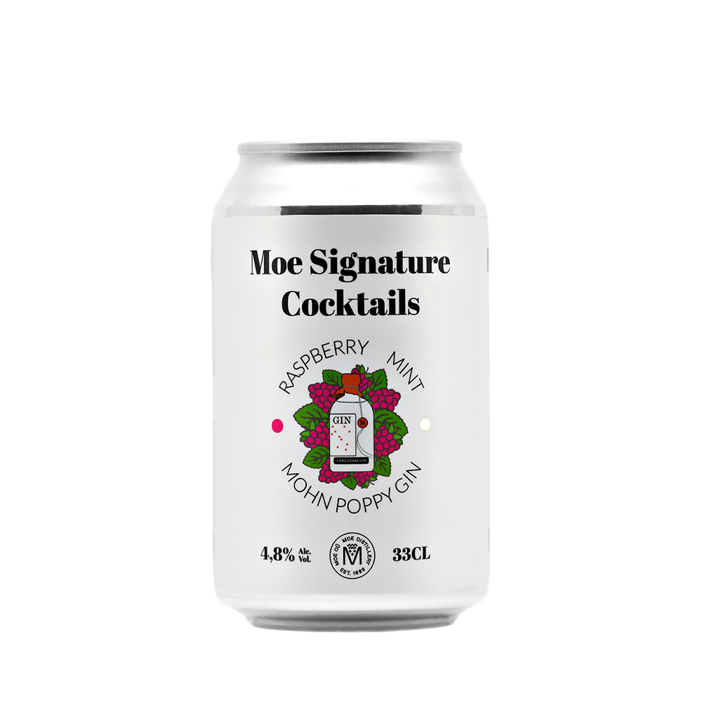 Moe Signature Cocktail Gin-Raspberry-Mint